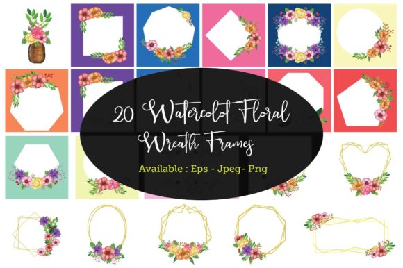 A Guide to the Strategic Use of 20 Watercolor Floral Frames Bundles