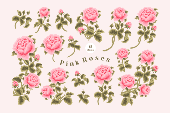 Capturing Romance with Vintage Garden Rose Clipart