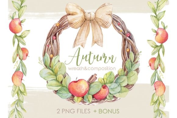 Embrace Autumn with a Watercolor Autumn Floral PNG Wreath