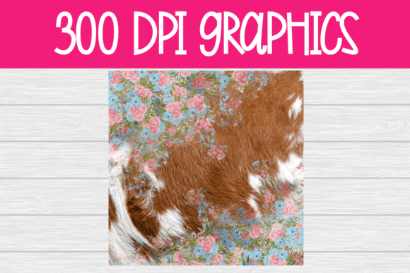 Evaluating Cowhide Floral Grunge Digital Paper for Craft and Design Projects