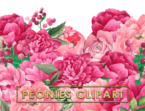 Evaluating Watercolor Burgundy Peony Floral Clipart for Creative Projects