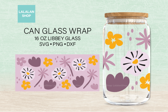 Floral Wrap for Libbey Can Glass 16oz: A Detailed Look for Personalization Projects