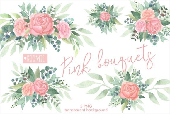 The Allure of Pink Floral Bouquets in Digital Design