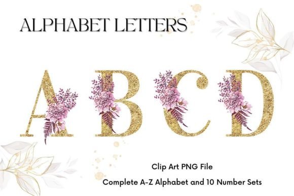 The Art of Expression: Elevating Projects with Floral Alphabet Sublimation Gold Glitter