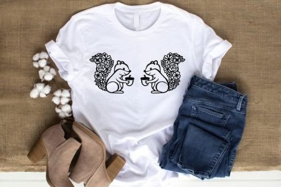 The Floral Squirrel: A Vector Illustration for Craft and Commerce