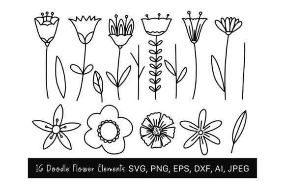 The Versatility of Hand Drawn Floral SVG Clipart