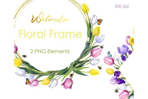 Unlock Your Creativity with Watercolor Floral Clipart Summer Frames